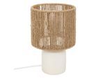 Atmosphera Createur d´interieur Tischlampe, Weiß, Keramik, 16x24x16 cm, Lampen & Leuchten, Innenbeleuchtung, Tischlampen, Tischlampen