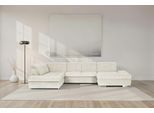 Wohnlandschaft DIE PLANBAR "MP-IN17004 U-Form, Breite 382 cm, mit Kaltschaum-Polsterung", grau (natur), B:382cm H:84cm T:260cm, 88% Polyester, 12% Polyamid, Sofas, Wohnlandschaft, inkl. Sitztiefenverstellung, weitere Funktion wählbar