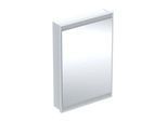 Geberit One Spiegelschrank 505800002 60x90x15cm, mit ComfortLight, 1 Tür, Anschlag links, weiß/Aluminium pulverbeschichtet