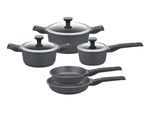 Topf-Set GSW "Easy Click", schwarz, Töpfe, Topf-Set, Induktion