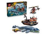 Konstruktionsspielsteine LEGO "Mosasaurier-Angriff auf das Boot (77983), LEGO Jurassic World", bunt, Spielbausteine, Kinder, Kunststoff, Konstruktionsspielsteine, Made in Europe
