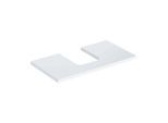Geberit One Waschtisch-Platte 505272001 75 x 3 x 47 cm, weiß/lackiert hochglänzend, Ausschnitt mittig