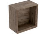 Geberit iCon Wandbox 502321JR1 22,5x23,3x13,2cm, quadratisch, nussbaum/Melamin Struktur