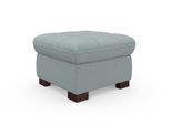 Hocker SIT & MORE "Luxor", blau (aqua), B:60cm H:41cm T:60cm, Luxus-Microfaser ALTARA NUBUCK (100% Polyester);Soft clean (98% Polyester, 2% Polyamid);Struktur fein (100% Polyester), Hocker, Hocker, auch erhältlich in dem besonders leicht mit Wasser zu reinigen