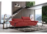 2,5-Sitzer EGOITALIANO "Anais, Designsofa mit erstklassigem Sitzkomfort, Fußfarbe schattengrau", rot (marsala), Sofas, B/H/T: 232cm x 74cm x 106cm, Luxus-Microfaser Lederoptik, Luxus-Micofaser Lederoptik (100% Polyester) ist ein neues technisches Gewebe mit einem visuellen und taktilen Aspekt, der dem Nubuk sehr nahe kommt, mit innovativen Eigenschaften. Seine außerordentliche Weichheit kommt von