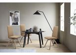 Polsterstuhl STRESSLESS "Laurel", beige (sand paloma, eiche gekalkt), B:49cm H:105cm T:60cm, Leder PALOMA: PALOMA ist ein durchgefärbtes Semianilin-Möbelleder mit natürlicher Narbung., Stühle, Polsterstuhl, High Back, Größe L, mit schräggestellten Beinen in Eiche gekalkt