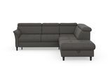 Ecksofa SIT & MORE "Marano L-Form", grau (grau 94), B:252cm T:216cm, 100% Polyester, Sofas, Ecksofa, inklusive Kopfteilverstellung, optional Schlaffunktion & Bettkasten