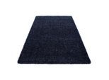 Ayyildiz , Dunkelblau , Textil , Uni , rechteckig , 120x170 cm , Oeko-Tex® Standard 100 , für Fußbodenheizung geeignet, schmutzabweisend, für Hausstauballergiker geeignet, lichtunempfindlich, antistatisch, pflegeleicht, strapazierfähig, leicht zusammenrollbar ,