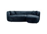 Mid.you , Blau , Textil , Ottomane rechts, L-Form , 264x143 cm , Made in EU ,