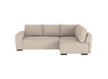 Mid.you , Naturfarben , Textil , seitenverkehrt montierbar, L-Form , 252x170 cm , Liegefunktion ,