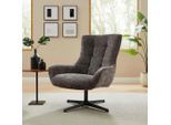 Livetastic , Dunkelgrau , Textil , 81x103x85 cm , Sitzfläche 360° drehbar ,