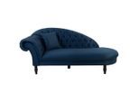 Mid.you , Dunkelblau , Textil , Buche , vollmassiv , Füllung: Kaltschaum, Silikon , 216x91x103 cm , Made in EU ,