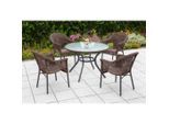 Gardenson , Graphitfarben, Dunkelbraun , Metall, Kunststoff, Glas , rund ,