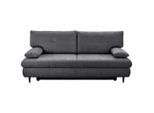 Mid.you , Graphitfarben , Textil , Buche , massiv , Füllung: Schaumstoff, Silikon,Schaumstoff, Silikon , 212x97x105 cm , Made in EU , Liegefunktion, Rücken echt ,