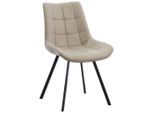 Mid.you , Schwarz, Beige , Metall, Textil , 54x86x62 cm ,