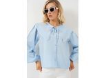 Poplin Baby Kraagshirt met Strik