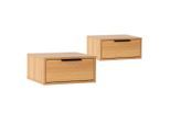 VS Venta-stock Nachttische, Honigeiche, Holzwerkstoff, Rechteckig, 40x19x35 cm, Schlafzimmer, Nachttische