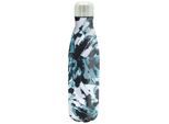 Dare 2B Metalen waterfles met libelle (Wit/zwart/blauw)