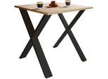 VCM Premium Holz Esstisch H. 76 x B. 80 x T. 50 cm Küchentisch Speisetisch Tisch Xona X