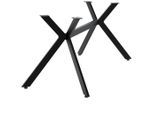 CLP Tischbein, Schwarz, Metall, 155x72x93 cm, Esszimmer, Tische, Esstische, Tischsysteme