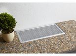 Lichtschachtabdeckung HECHT INTERNATIONAL "PROFI", silber (rahmen: silberfarben gewebe: transparent), B:115cm H:60cm, Insektenschutzgitter, Lichtschachtabdeckung, Kellerschachtabdeckung, kürzbar