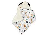 Wohndecke TUPTAM "Einschlagdecke Baby Winter Einschlagdecke für Babyschale Wattiert", Baby, braun (hellbraun, wald beige), Obermaterial: 100% Polyester PES., Wohndecken Wohndecke
