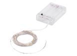 LED-Micro-Lichterkette mit Batteriekasten und Timer, 40 LEDs