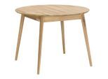 P & B Esstisch, Wildeiche, Holz, Wildeiche, massiv, rund, konisch, 100x75x100 cm, ausziehbar, gastro- und objekttauglich, Esszimmer, Tische, Esstische, Esstische ausziehbar