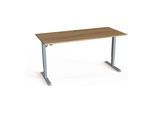 STIER Elektrisch Höhenverstellbarer Schreibtisch 501-33 180 x 80 cm Nussbaum melamin 68-118 cm (907757)