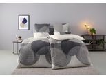 Bettwäsche OTTO HOME "Carla ab Gr. 135x200 cm und in drei Qualitäten", silber (silberfarben), B/L: 200cm x 200cm, 1 Stk., 2 Stk., Renforcé, B/L: 80cm x 80cm, 2, Renforcé, Obermaterial: 100% Baumwolle, Bettwäsche, Bettwäsche, 100% Baumwolle, geometrisches Design, Kreise, Bierbaum by OTTO home