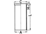 KOLBENSCHMIDT Zylinderlaufbuchse 89558110 136,51mm