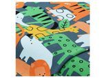 Sweat / French Terry "Tiere", blau-color