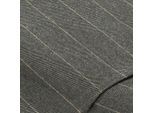 Nadelstreifenstoff, grau/creme