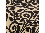 Stretch-Blusenstoff "Ornamente", natur/schwarz