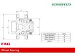 FAG Radlagersatz 713627010 für HONDA