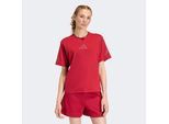 T-Shirt ADIDAS SPORTSWEAR "ADIDAS Z.N.E", Damen, Gr. XXL, rot (active maroon), Obermaterial: 100% Baumwolle, Rundhals, Shirts T-Shirt, für Erwachsene, mit Rundhalsausschnitt, ohne Verschluss, aus Baumwolle