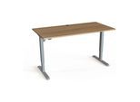 STIER Elektrisch Höhenverstellbarer Schreibtisch 501-33 160 x 80 cm Nussbaum melamin 68-118 cm (907756)