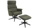 Carryhome Relaxsesselset , Grün , Metall, Textil , 74x106-96x72-101 cm , Liegefunktion, Stoffauswahl , Wohnzimmer, Sessel, Relaxsessel