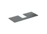 Geberit One Waschtisch-Platte 505105002 120x2x47cm, Ausschnitt mittig, Steinzeug, Marmoroptik schwarz/matt