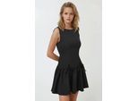 Aansluitende Mini-jurk met Strikdetails