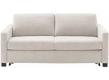 Schlafsofa HOME AFFAIRE "Vionelle, 3-Sitzer mit Kaltschaummatratze nach Wahl, Breite 206 cm", natur, B:206cm H:81cm T:98cm, 100% Polyester, Sofas, Schlafsofa, Dauerschläfer mit wahlweise Standard- oder Premium-Matratze