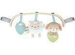 Kinderwagenkette INGENUITY "Wonder & Wood Carrier Toybar", bunt, Greifspielzeug, BabyB:8cm H:30cm, Holz, Stoff, Kinderwagenkette, auch für die Babyschale geeignet, B:8cm H:30cm