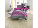 Bettwäsche OTTO HOME "Majoran", lila (beere), B/L: 200cm x 200cm, 1 Stk., 2 Stk., Polycotton recycelt, B/L: 80cm x 80cm & 80cm x 80cm, 3 Stk., Polycotton recycelt, Obermaterial: 52% Polyester, 48% Baumwolle, Bettwäsche, Bettwäsche, gestreifte Bettwäsche in 4 Qualitäten, Marke H.I.S by OTTO home