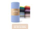 Spannbettlaken OTTO HOME "BLACKBERRY in PREMIUM und BASIC Qualität, 100% Baumwolle", blau (hellblau), B:90cm L:200cm, Jersey (110 g/m²), Obermaterial: 100% Baumwolle, Bettlaken, Spannbettlaken, für hohe Matratzen bis 28 cm, Bettlaken, Spannbetttuch, Boxspring