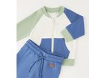 Shorts MINIBANDA "BABY BOY TWO PIECES SET", Mädchen, Gr. 9, EURO-Größen, optical weiß, 100% Baumwolle, Hosen Shorts