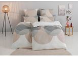 Bettwäsche OTTO HOME "Carla ab Gr. 135x200 cm und in drei Qualitäten", grau (taupe), B/L: 135cm x 200cm, 1 Stk., 1 Stk., Renforcé, B/L: 80cm x 80cm, 2, Renforcé, Obermaterial: 100% Baumwolle, Bettwäsche, Bettwäsche, 100% Baumwolle, geometrisches Design, Kreise, Bierbaum by OTTO home