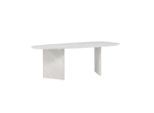 Livetastic , Weiß , Holz , Pappel , oval , 100x75x220 cm ,
