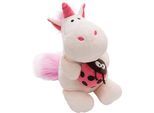 Kuscheltier NICI "Theodor & Friends, Einhorn Theodor mit Marienkäfer, 25 cm", weiß, Plüschfiguren, KinderB:10cm H:25cm L:12cm, Plüsch, Kuscheltier, B:10cm H:25cm L:12cm
