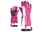Skihandschuhe ZIENER "LEO-Z Kinder", Kinder, Gr. 3, pop pink, Polyester, Handschuhe Skihandschuhe, wasserabweisend, windabweisend, atmungsaktiv, langer Reißverschluss