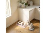 LucyBalu SQUARE Katzen Napfunterlage flieder S